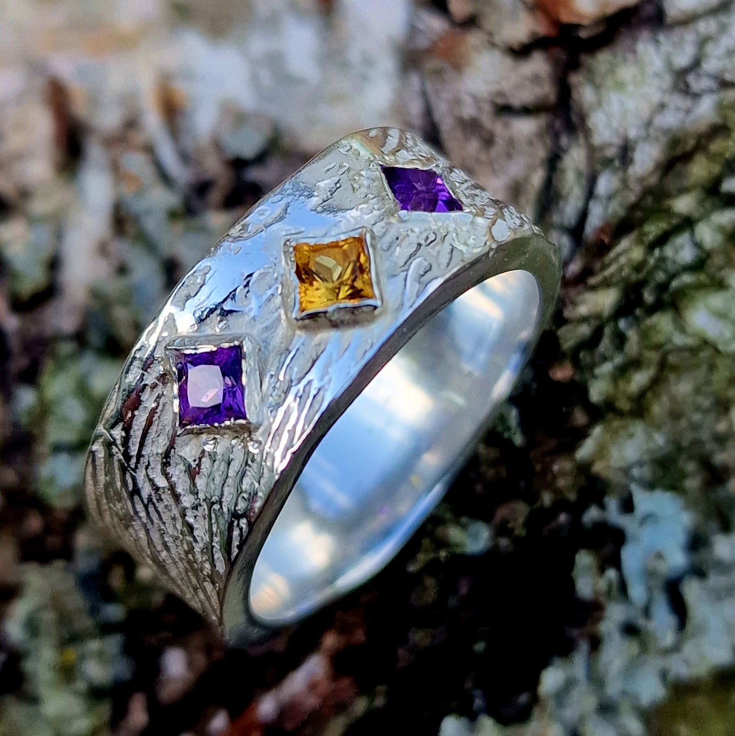 Amethyst Citrin Kombi Größe 60 Unikat