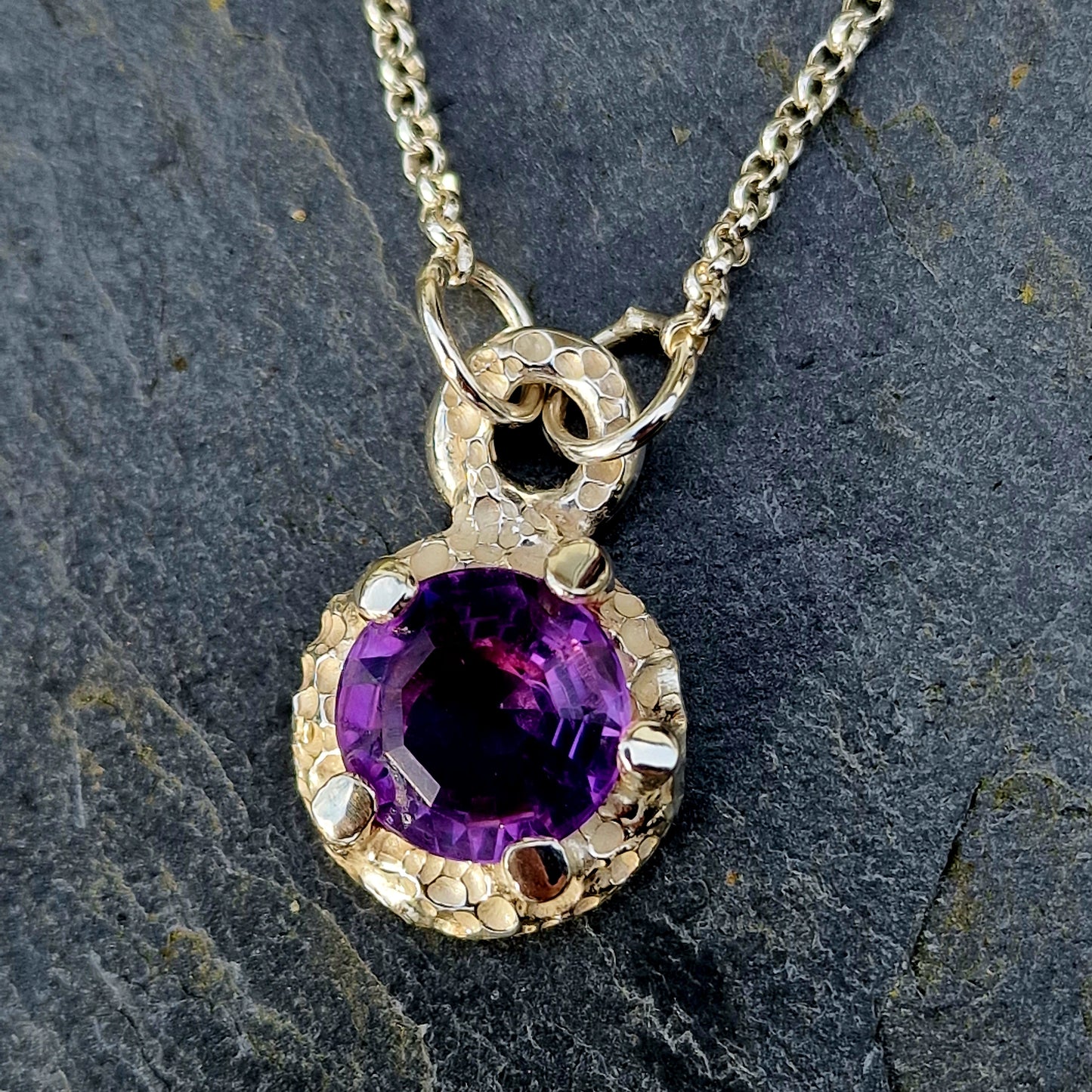 Amethyst Anhänger in Silber Unikat