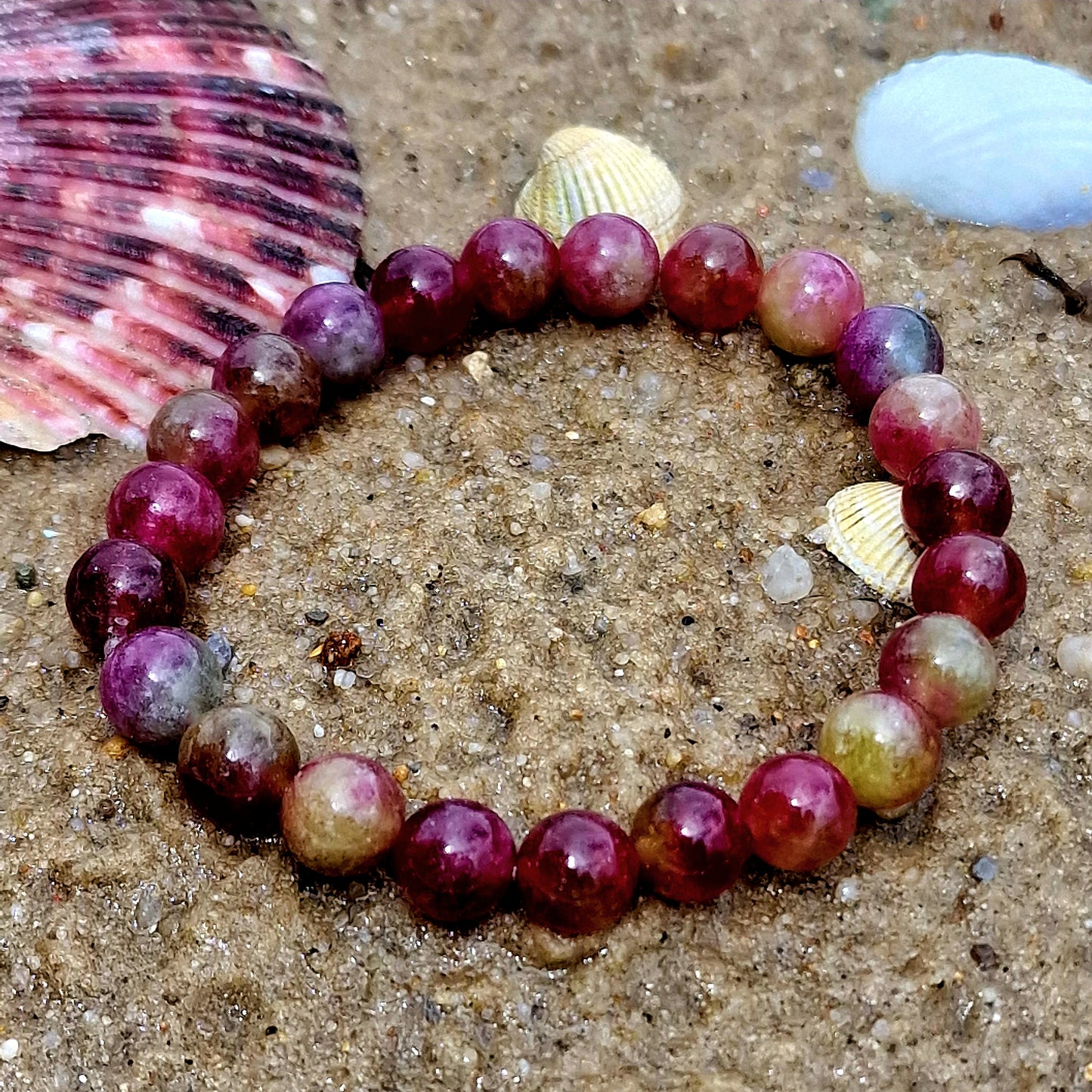 Wassermelonen Turmalin Armband
