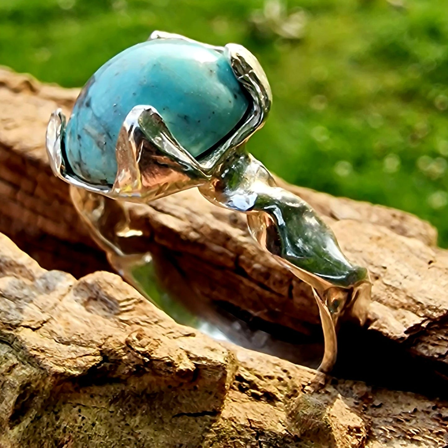 Türkis Ring Größe 61