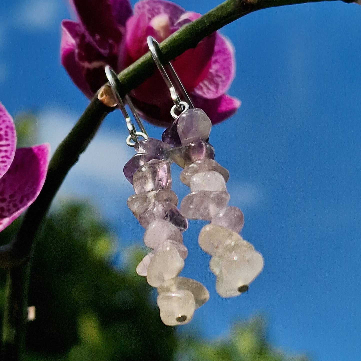 Ohrhänger Amethyst Pebbles