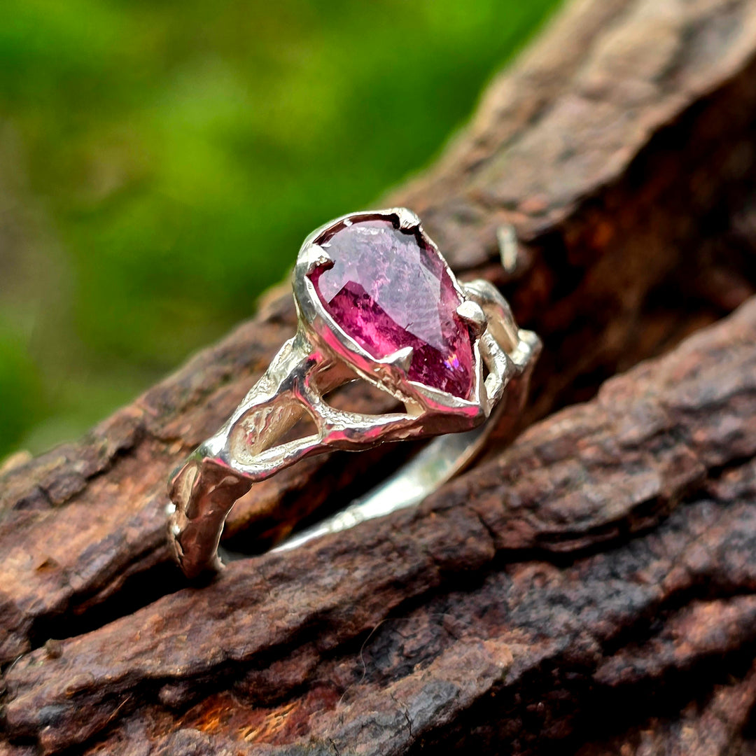 Rosa Turmalin Ring – Einzigartiges Schmuckstück Größe 57
