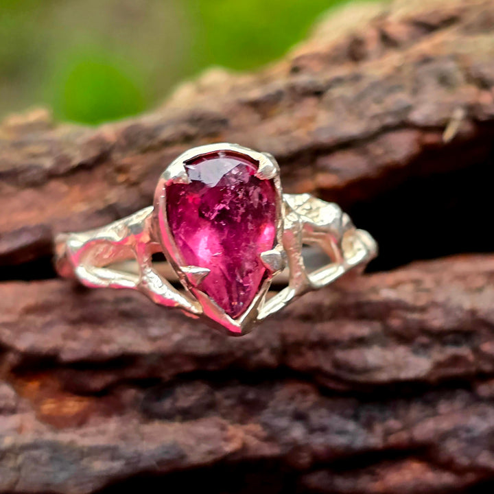 Rosa Turmalin Ring – Einzigartiges Schmuckstück Größe 57
