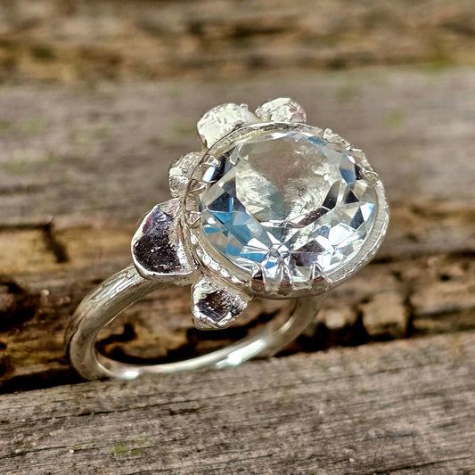 Bergkristall Ring Größe 56 (18) Unikat Nummer 3