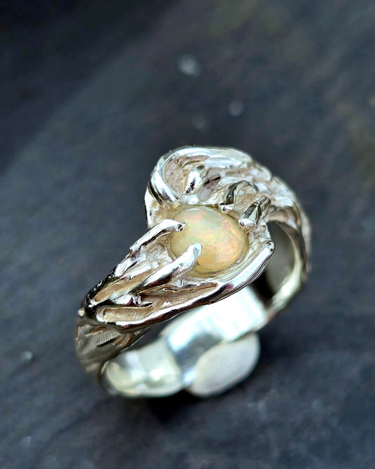 Opal Ring Größe 58 (18.5) Unikat