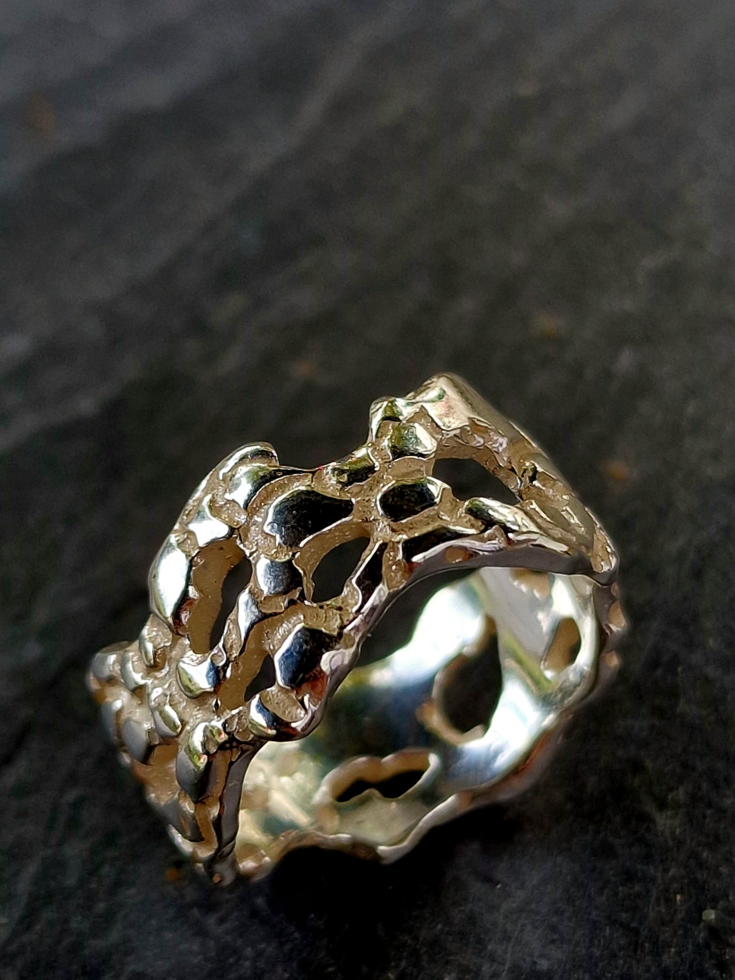 Silberring "Struktur"